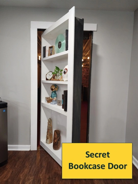 DIY How to Build a Bookcase Door - Link