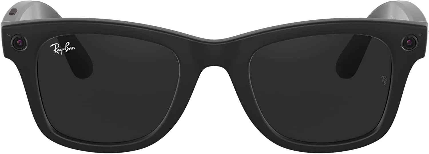 Ray-Ban Stories Matte Black, Clear Grey transition lens product photo